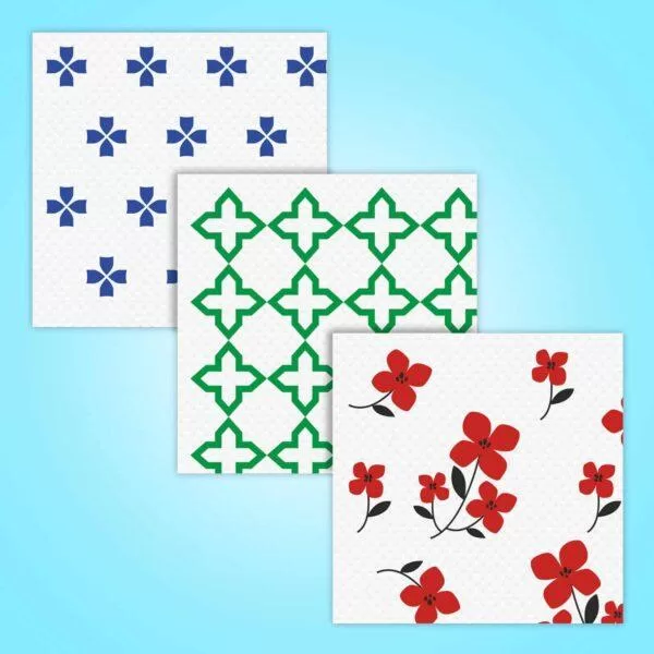 Kressa Paper Napkins Printed | 2 Ply Printed Tissue Paper – Pack of 3 - Image 3
