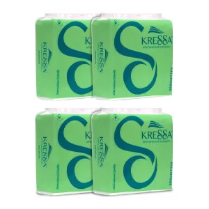 Kressa Tissue Paper Napkin 30X30 CM 2 Ply | Pack of 4-200 Pulls