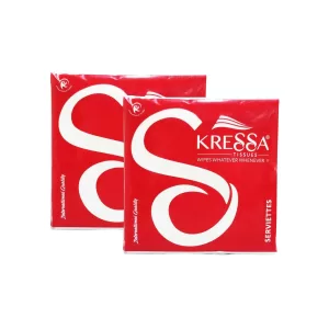 Kressa Paper Napkin | Serviettes 30X30 CM 1 Ply Pack of 2 – 200 Pulls