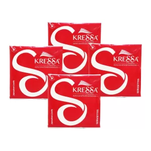 Kressa Paper Napkin | Serviettes 30X30 CM 1 Ply Pack of 4 – 400 Pulls