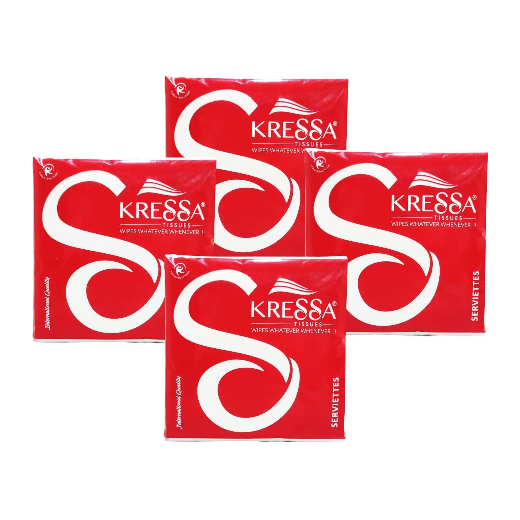 Kressa Paper Napkin | Serviettes 30X30 CM 1 Ply Pack of 4 – 400 Pulls