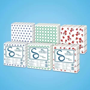 Kressa Paper Napkins Printed | 2 Ply Printed Tissue Paper – Pack of 6