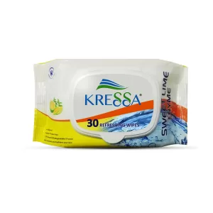 Kressa Face Wet Wipes Sweet Lime Thyme – 30 Wipes